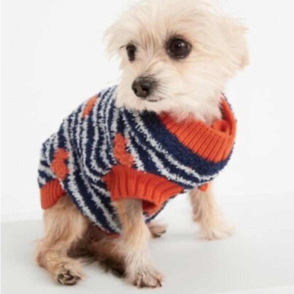 NWT fuzzy dog sweater